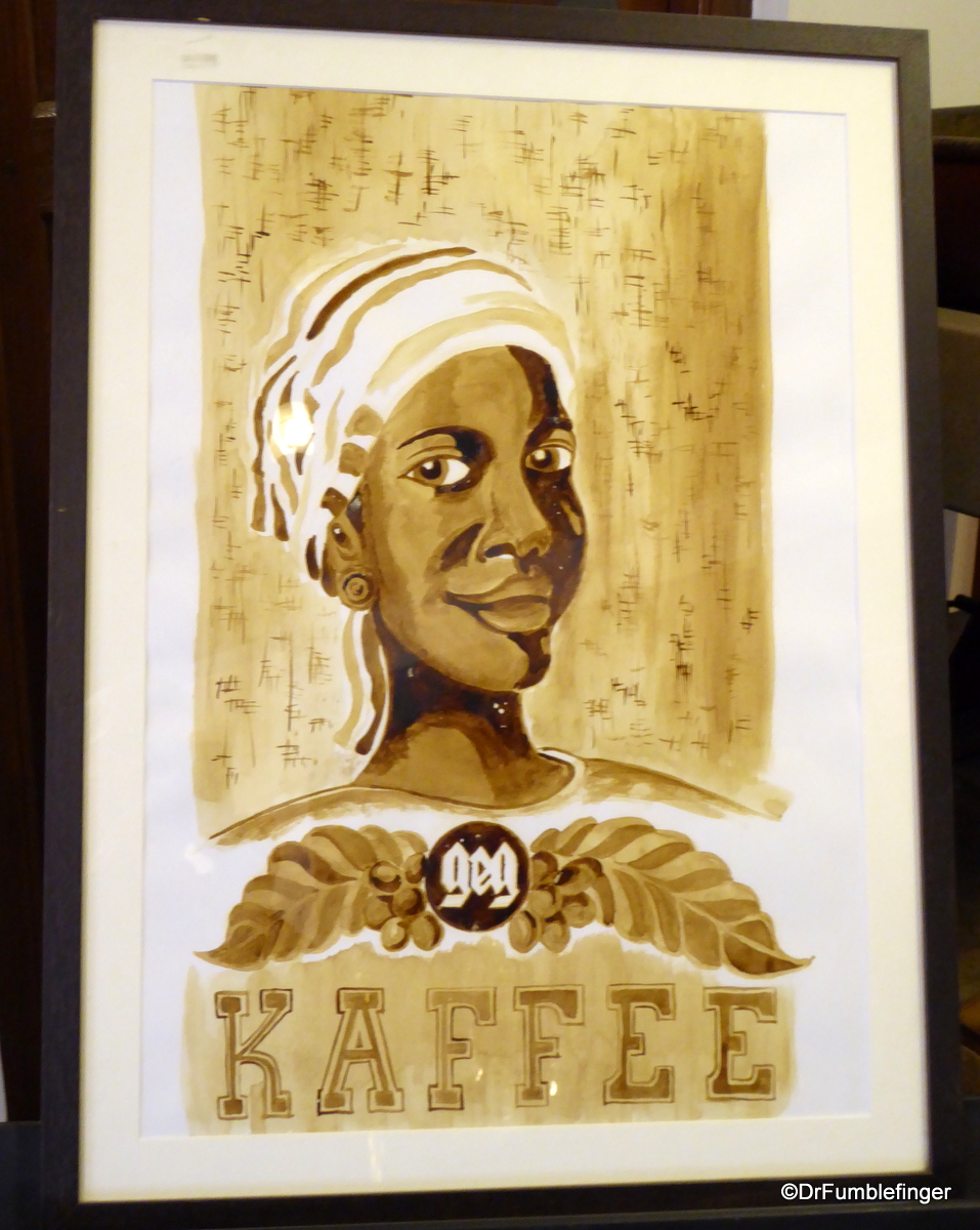 Painting made of coffee, Coffee Museum, Al Fahidi Historic District, Dubai