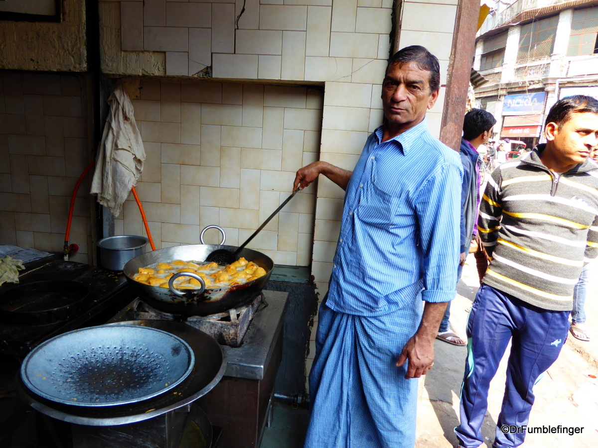 Cooking treats at a Delhi Sweet Shop