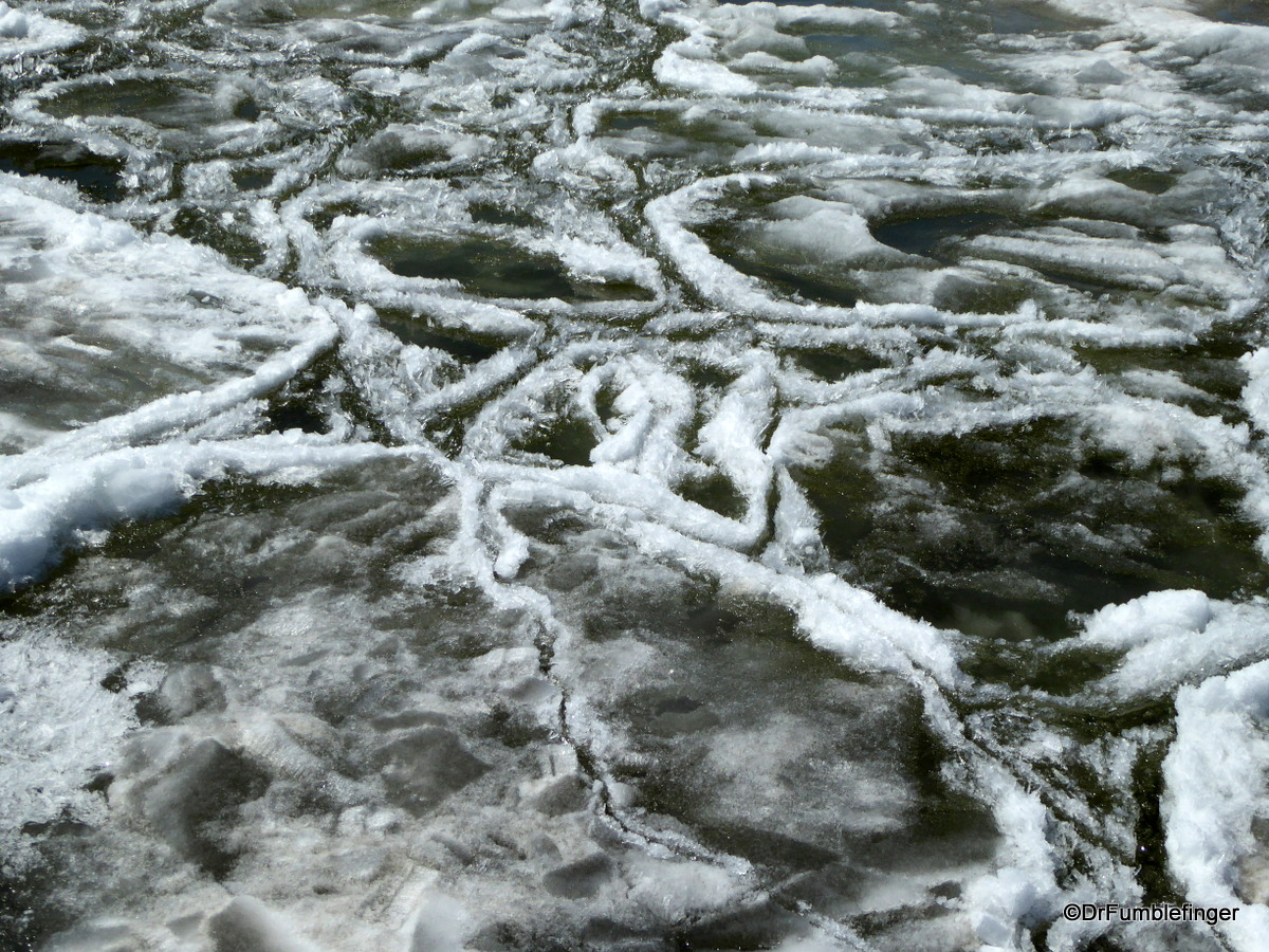 Pier, Victoria Beach, surrounded by Ice