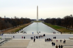 Looking from the Lincoln Memorial to Washington Monument, Washington DC