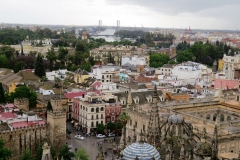 Views of Seville from the Cathedral's Giralda -- Cathedral details