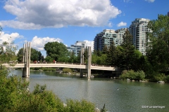 Bridge to Prince's Island Park, Calgary