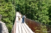 Quebec -- St. Anne Canyon swinging bridge