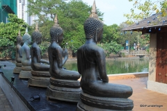 Exterior Buddhas, Seema Malaka Temple, Colombo