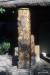 Detail of carved pillar, Serengeti Serena Lodge
