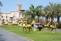 Driveway of the Jumeirah al Qasr hotel