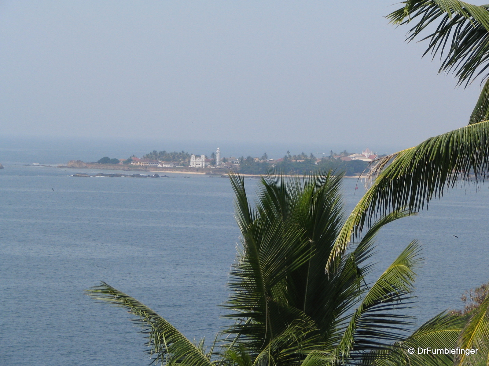 View of Galle from Rumassala
