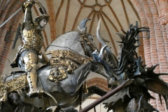 Statue of St. George slaying the Dragon, Stockholm Cathedral