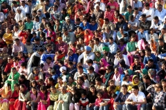 Crowd at flag lowering ceremony Wagah Border, India