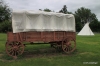 Wagon and teepee, Walla Walla Museum