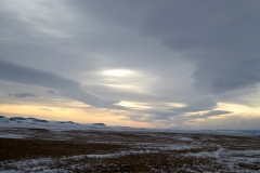 Prairie winter sunrise, Alberta