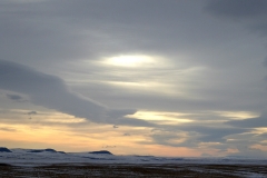 Prairie winter sunrise, Alberta