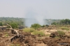 Dry riverbed above Victoria Falls