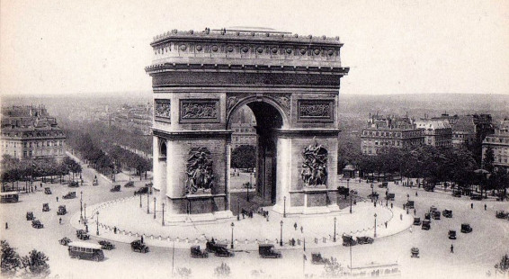 Paris._Arc_de_Triomphe._Postcard,_c.1920