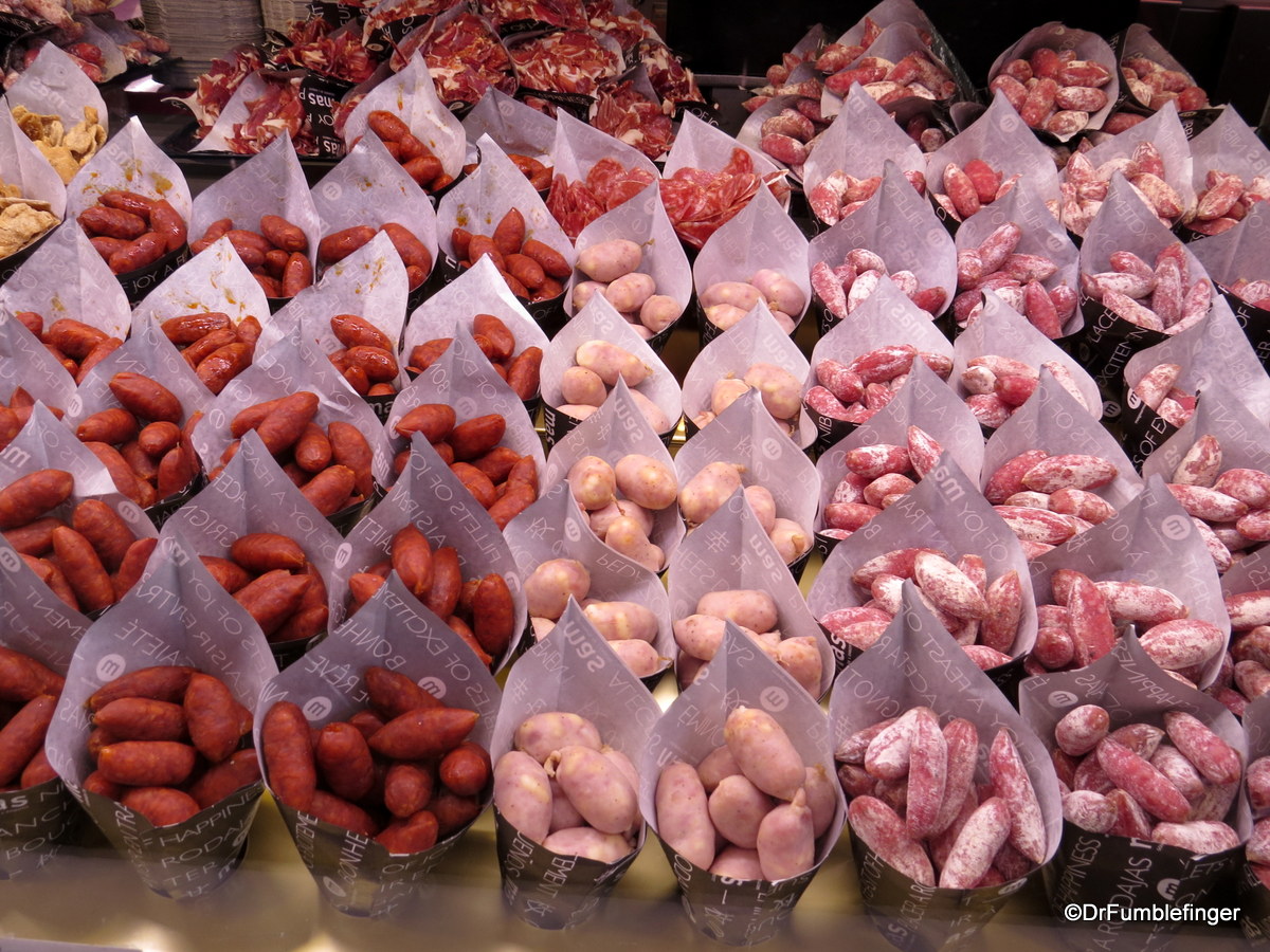 Nuts for sale at Madrid's San Miguel Market