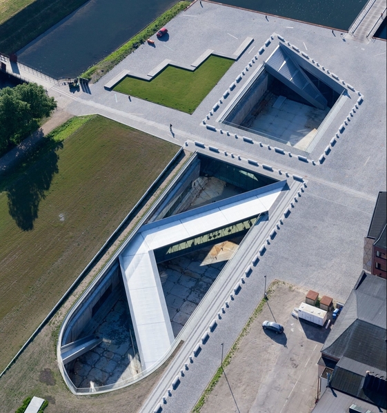 Aerial view of the Maritime Museum.  Photo Courtesy Maritime Museum of Denmark