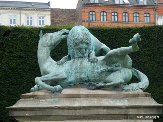 Rosenborg Castle Gardens - The Horse and the Lion